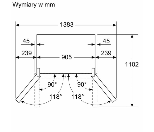 Siemens KF96DAXEA Multidoor 183cm Czarna Stal Szczotkowana 574L - 1516374 - zdjęcie 8